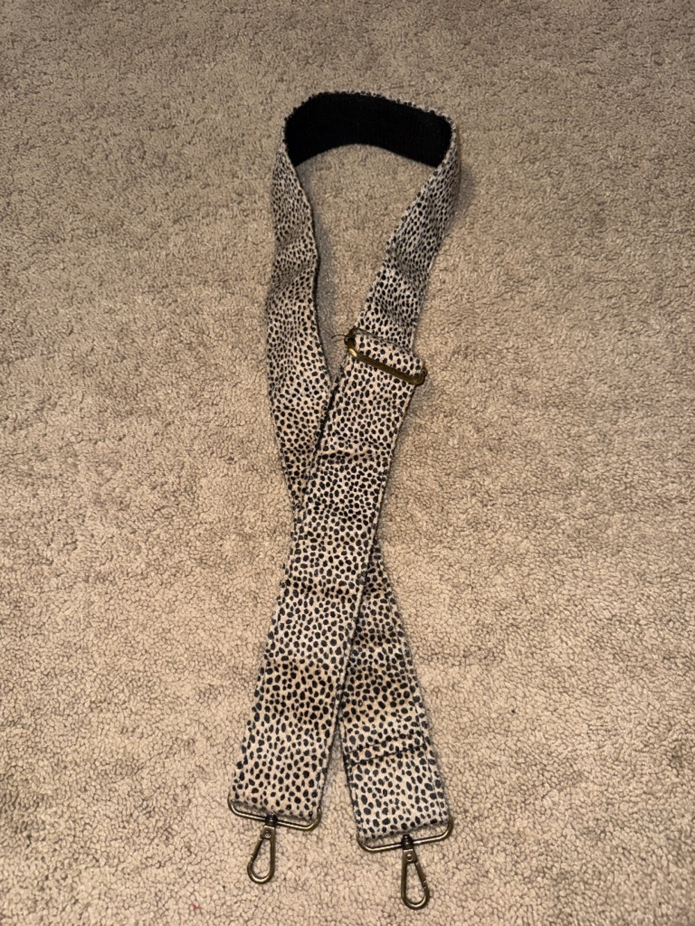 Animal print purse strap